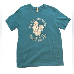 Bella Canvas Teal Chicken Graphic Tee